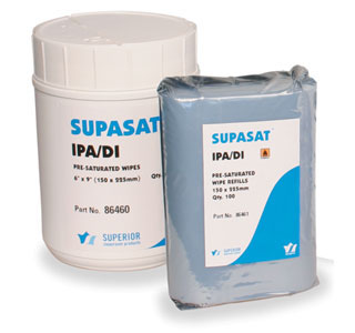 Pre-Saturated IPA/DI Wipes