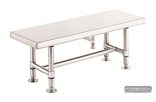 Stainless Steel Gowning Bench