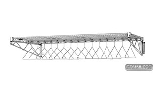 Stainless Steel Wall Garment Rack