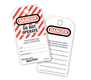 DO NOT OPERATE I.D. Tags(MasterLock)