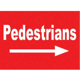 Pedestrians Right Sign